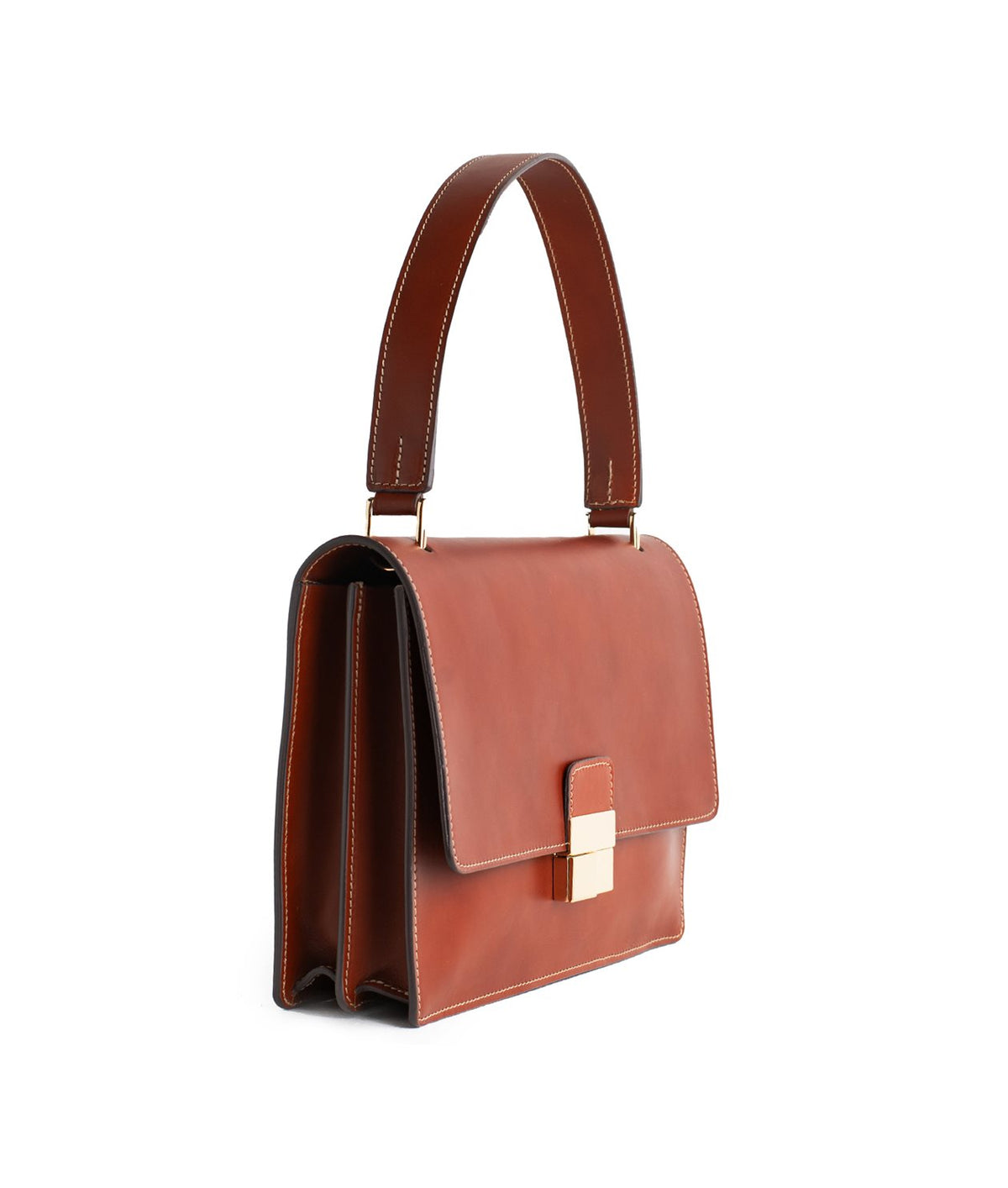 Handväska "Rektangel" Cognac