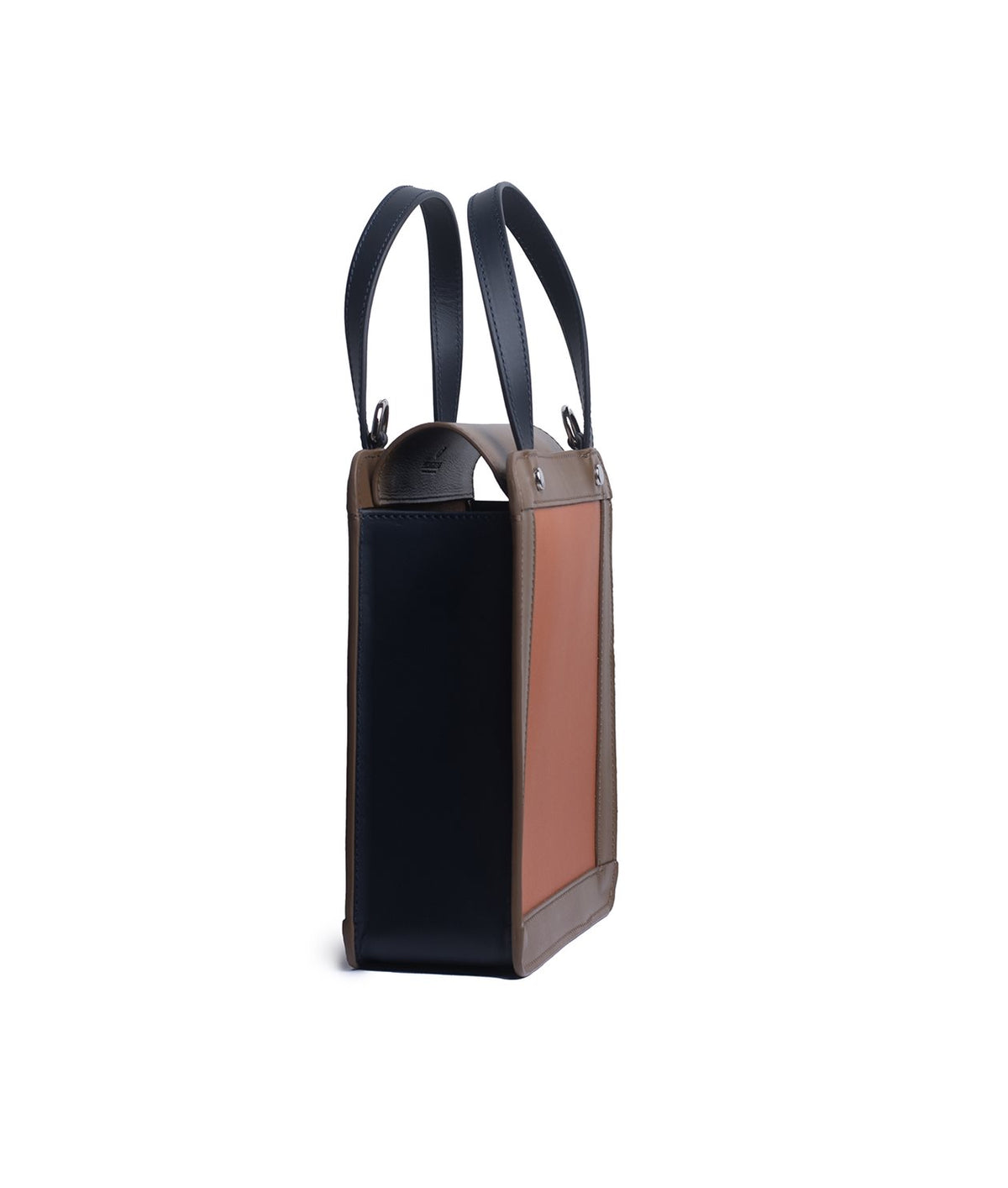 Mini Square Tote Tricolore Marinblå