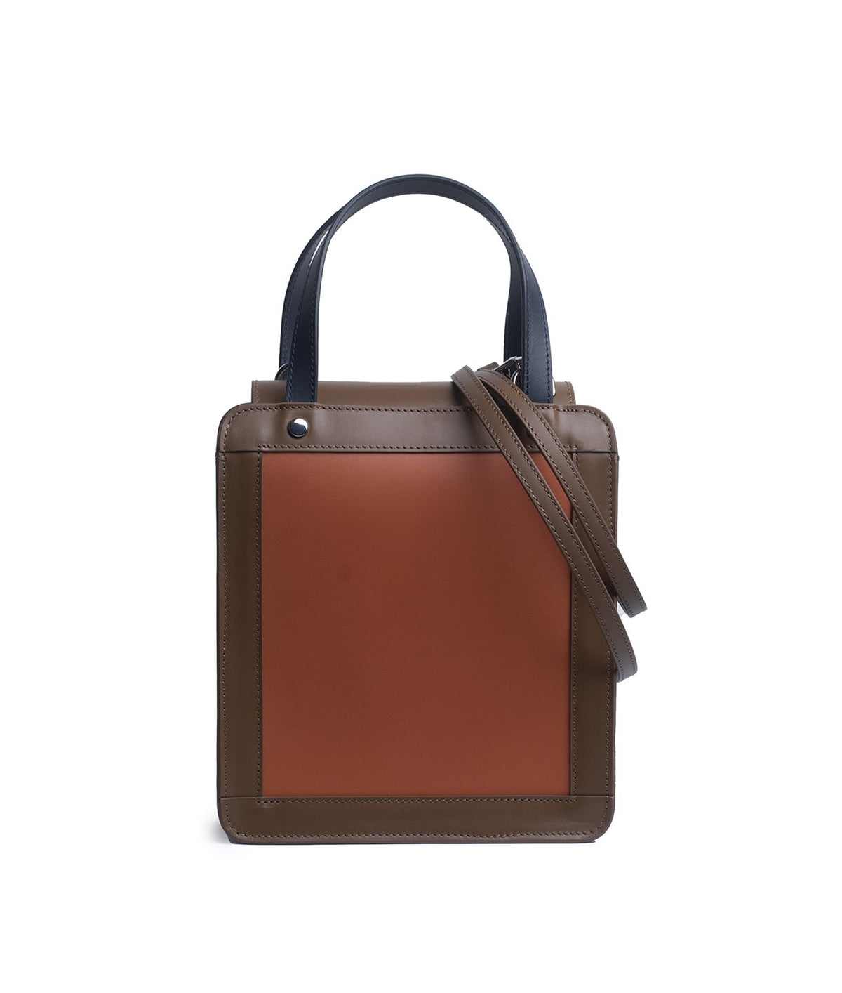 Mini Square Tote Tricolore Marinblå