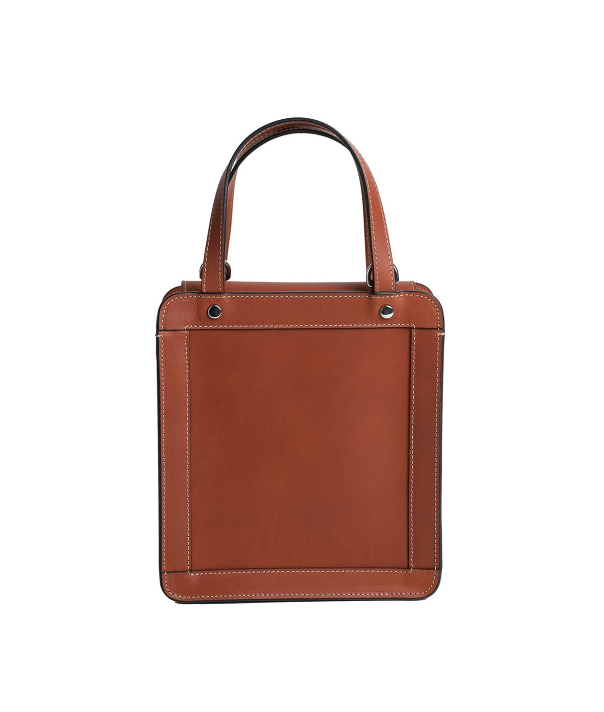 Mini Square Tote Cognac
