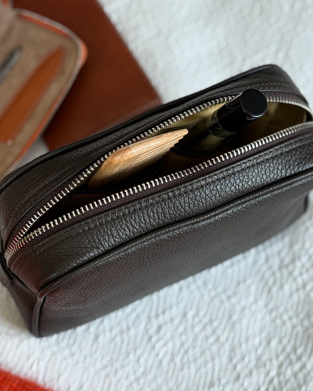 Necessär "Fratellino" Mörkbrun