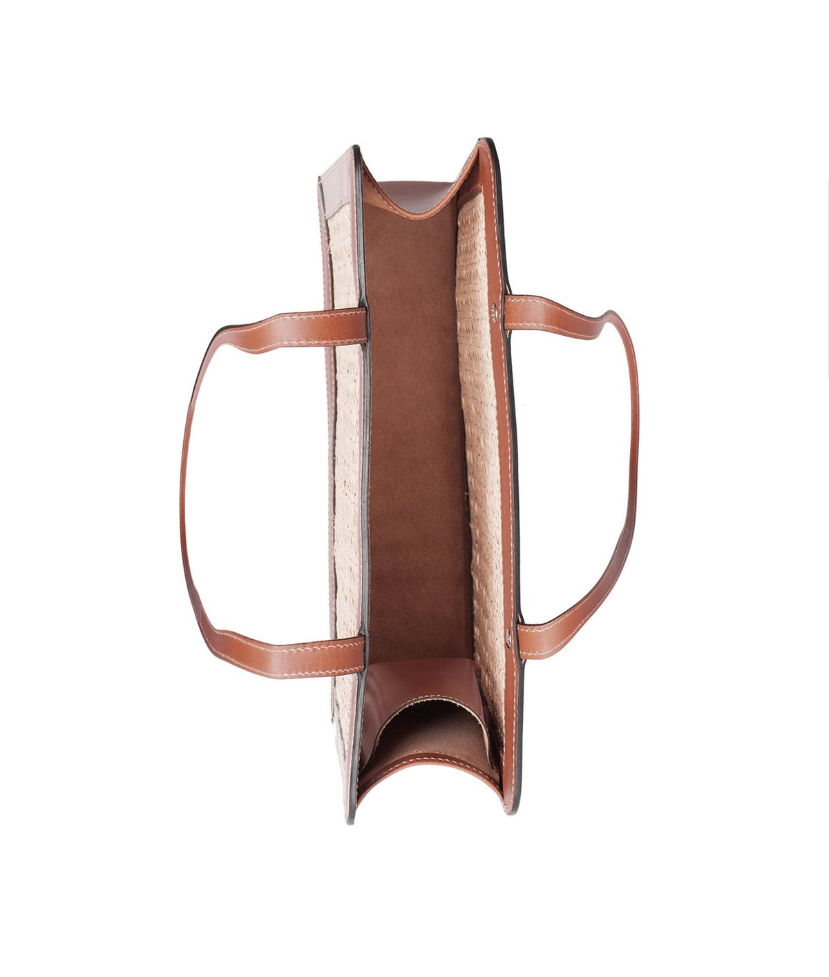 Hög Rottingväska Cognac