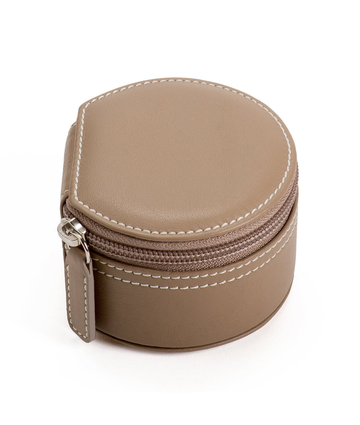 Klassisk Knappask Taupe