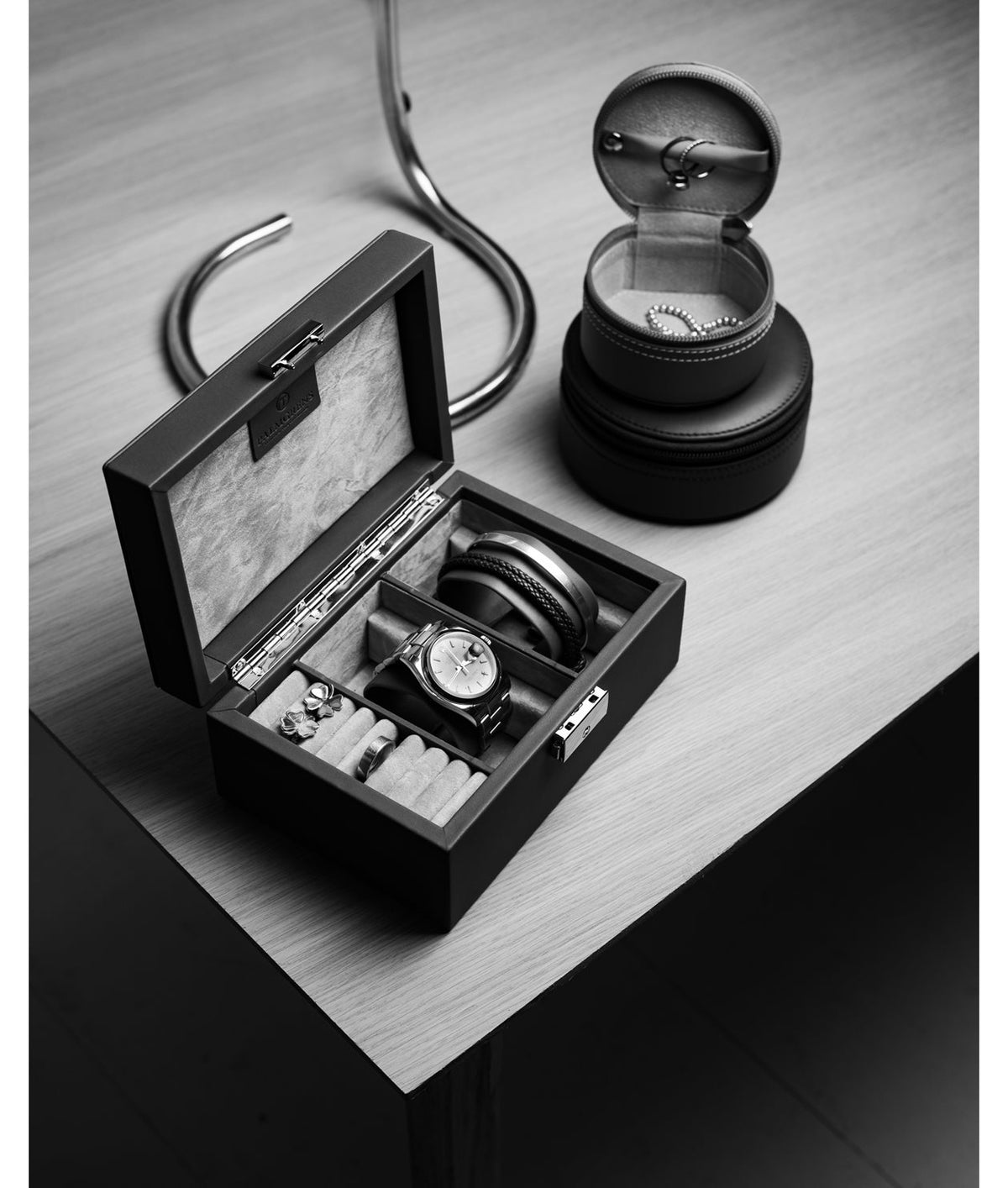 Klock- & Manschettskrin Cognac